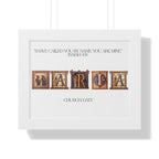 Framed Catholic Baptism Gift Personalized Gifts Custom Name, Church & Date Print | Religious Keepsake | Baby Christening Gift | Christian Home Decor
