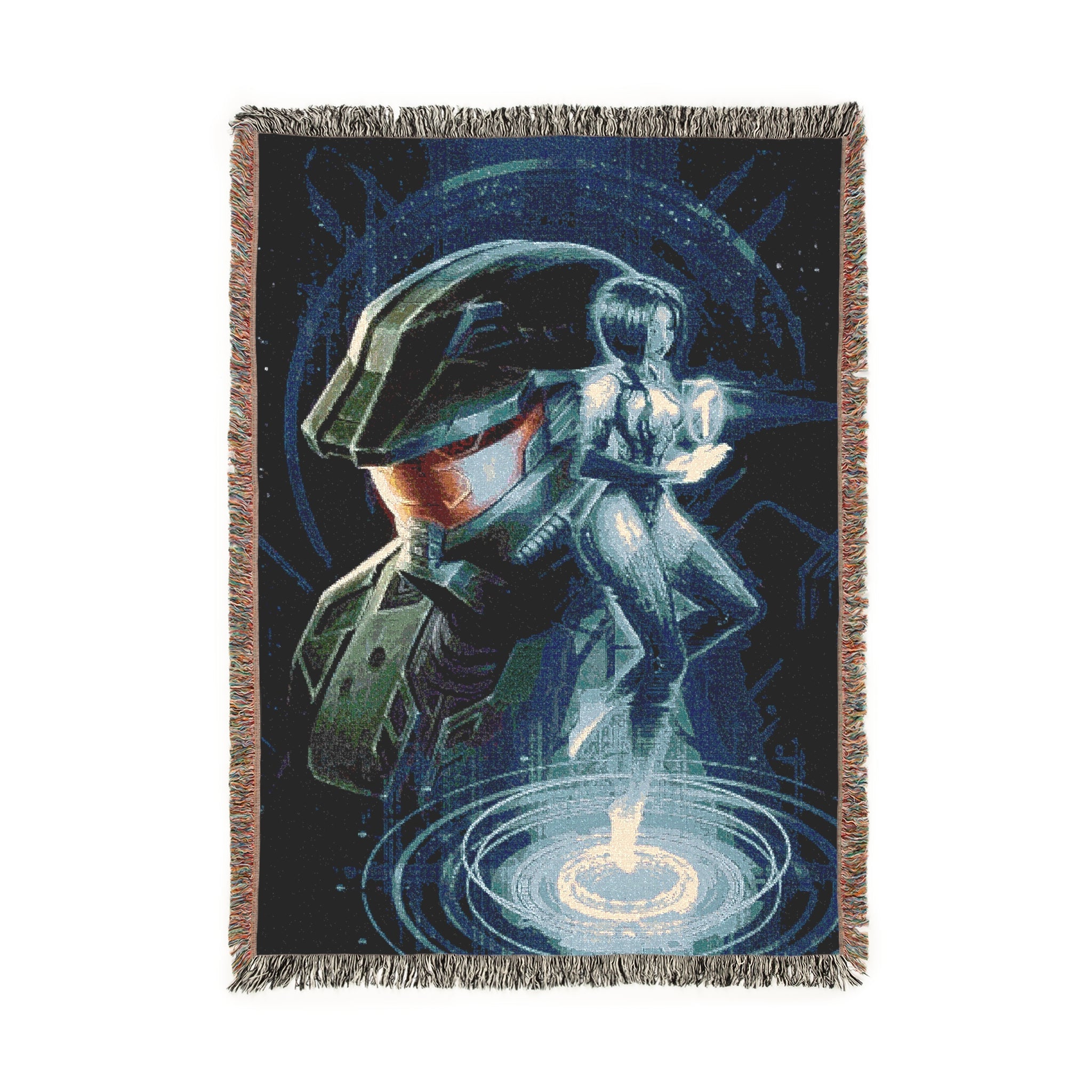 Cortana’s Embrace Hand-Woven Blanket
