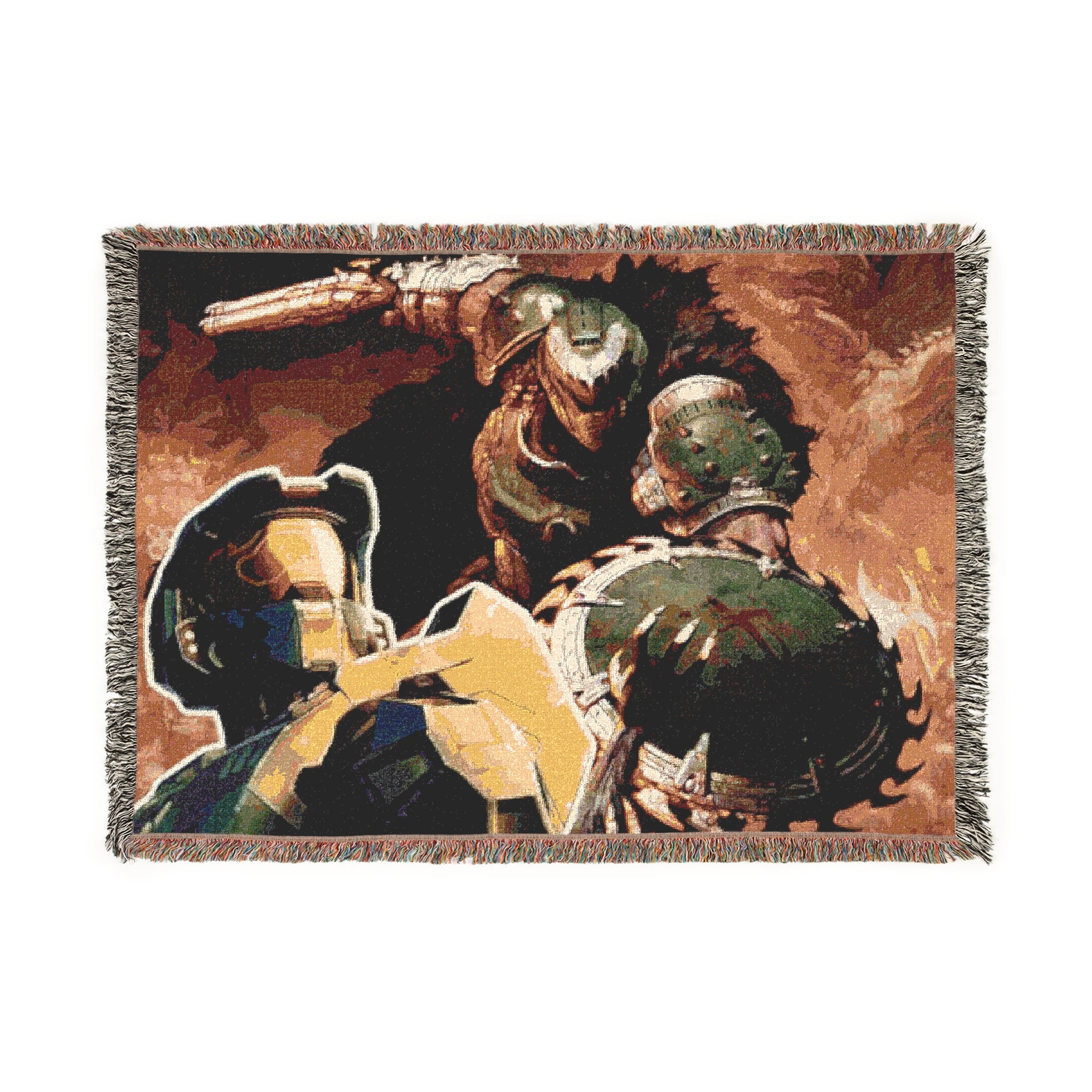 Doom Slayer × Master Chief Hand-Woven Battle Blanket