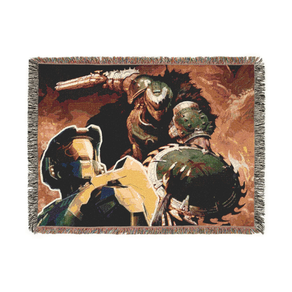 Doom Slayer × Master Chief Hand-Woven Battle Blanket
